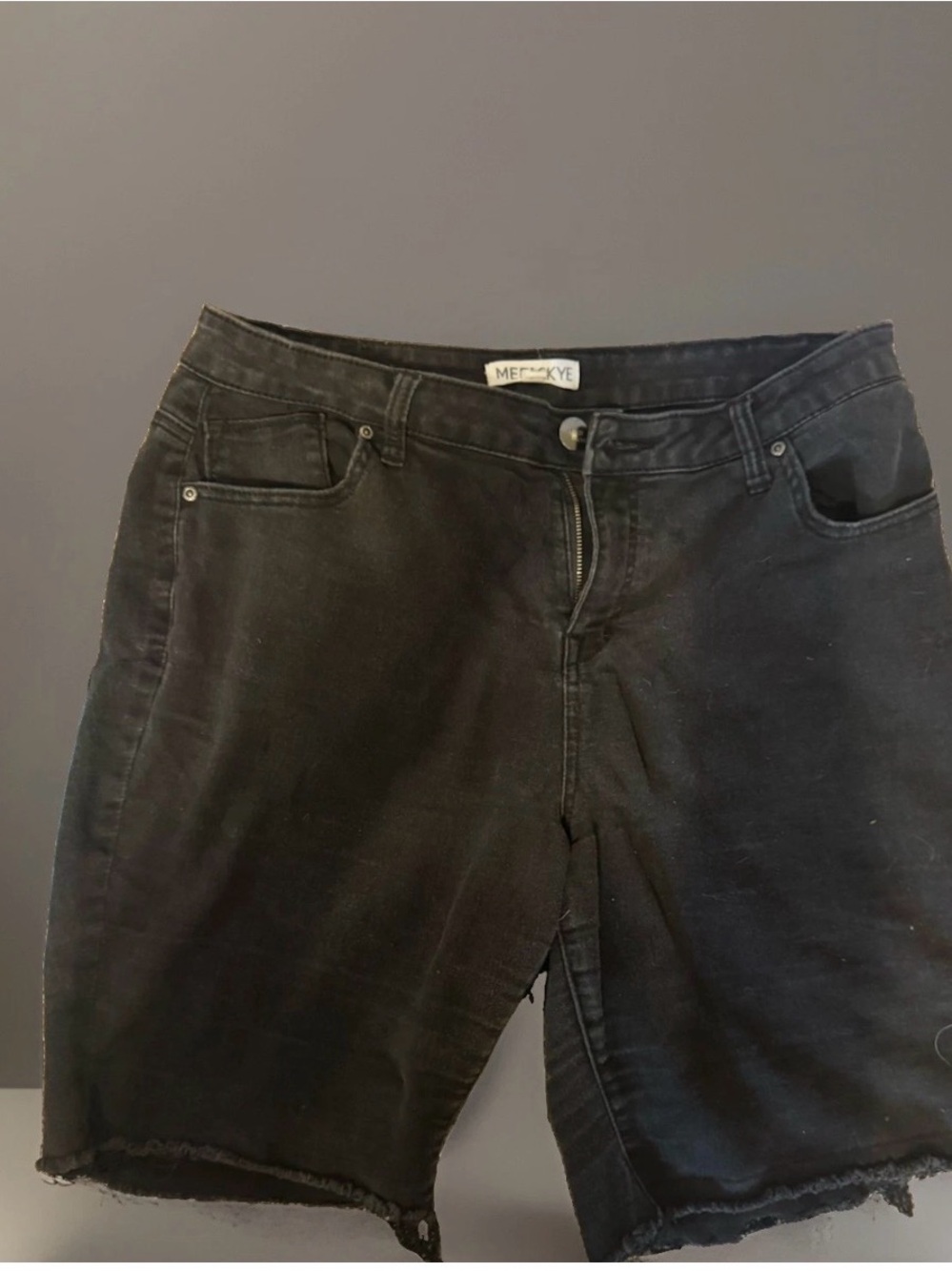 Women’s Black Denim Bermuda Shorts meri skye size 16